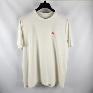 Tommy Bahama Shirt Mens Large Vanilla Ice Cream Open Range Graphic Tee NWT B08